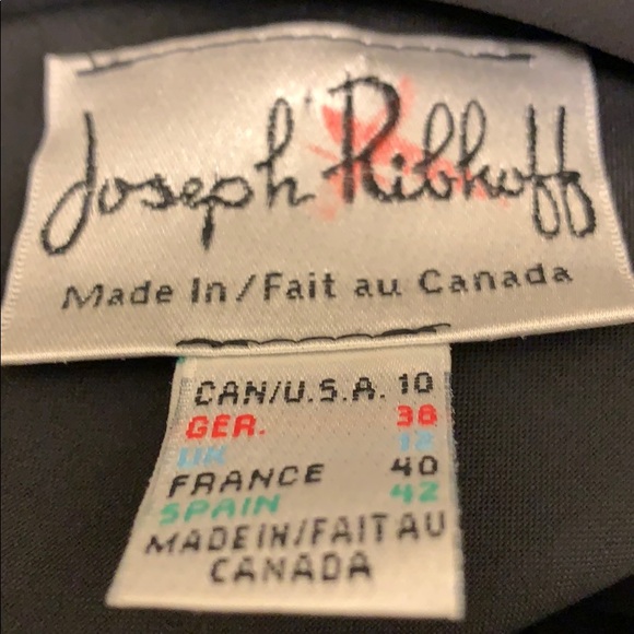 NWT Joseph Ribkoff Black Spaghetti  Dress. Size:10 - Picture 8 of 8